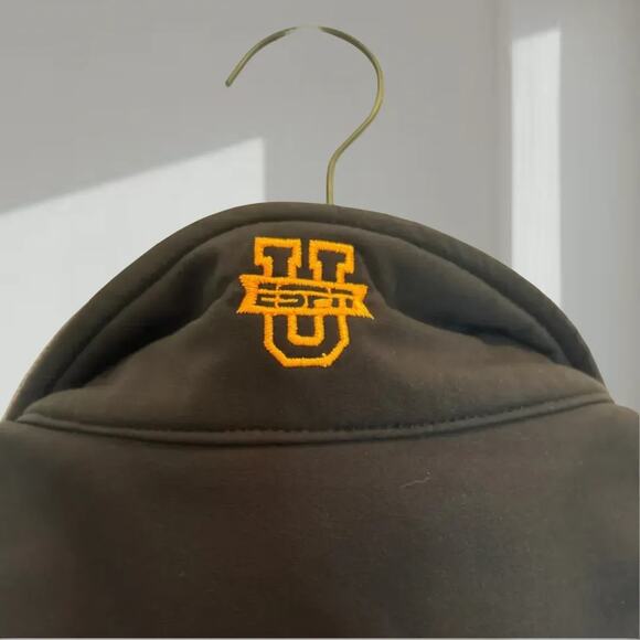 ESPNU “Illinois” Softshell Jacket – Black/Grey (XL) - Picture 2 of 5